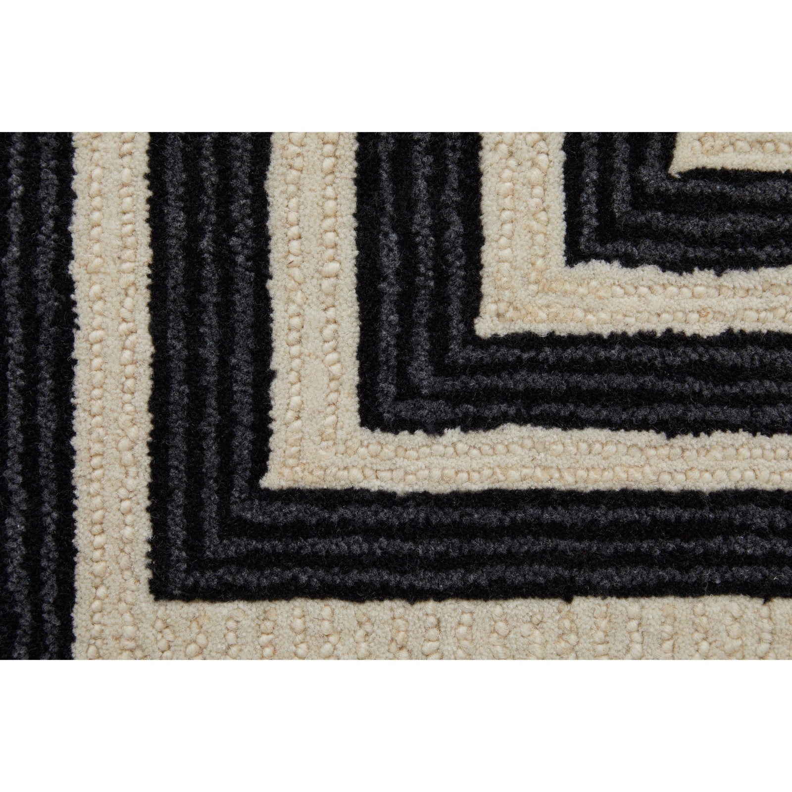 Feizy Maguire 8900F Transitional Abstract Rug in Gray/Ivory/Black