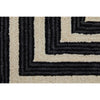 Feizy Maguire 8900F Transitional Abstract Rug in Gray/Ivory/Black