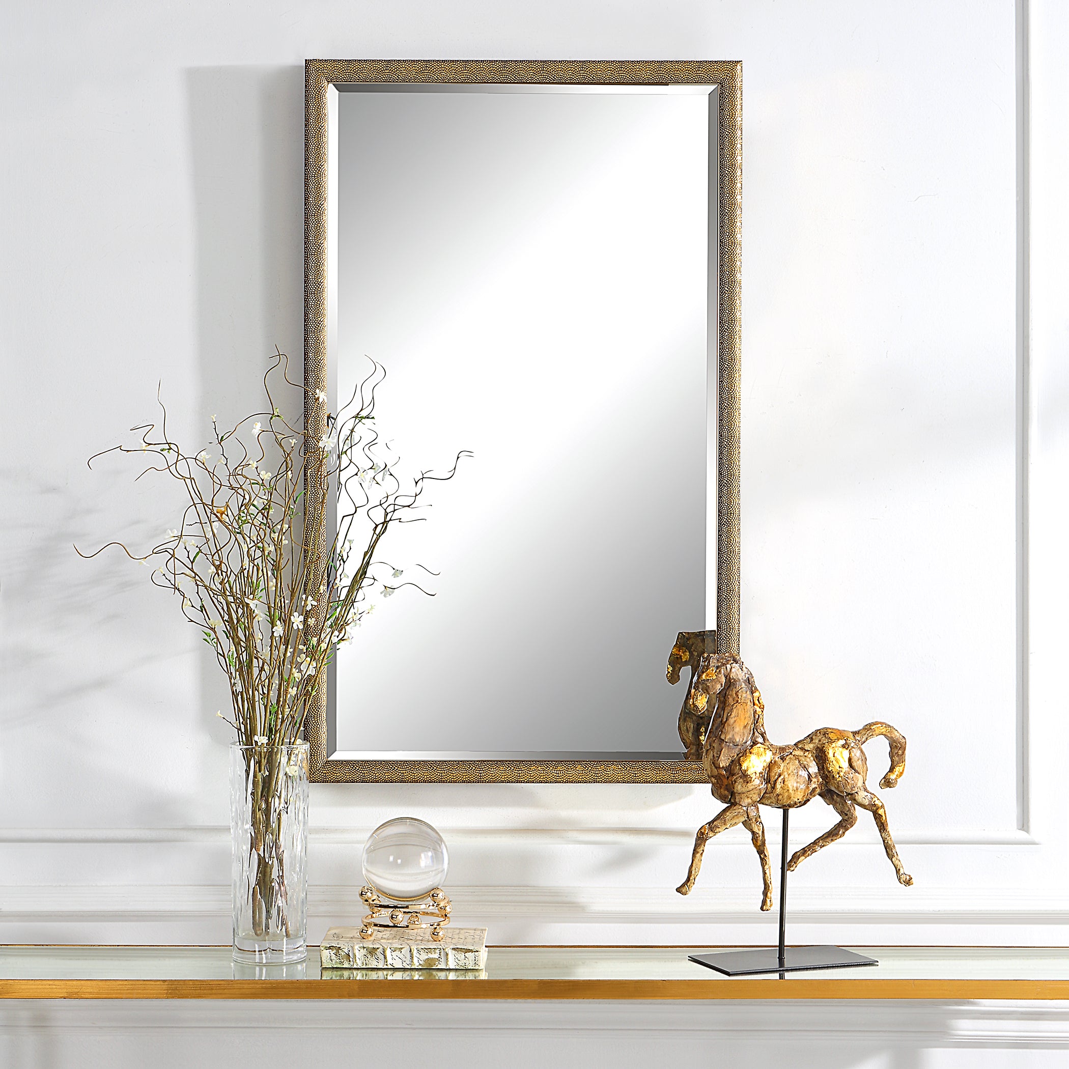 Modern Accents Textured Mirror