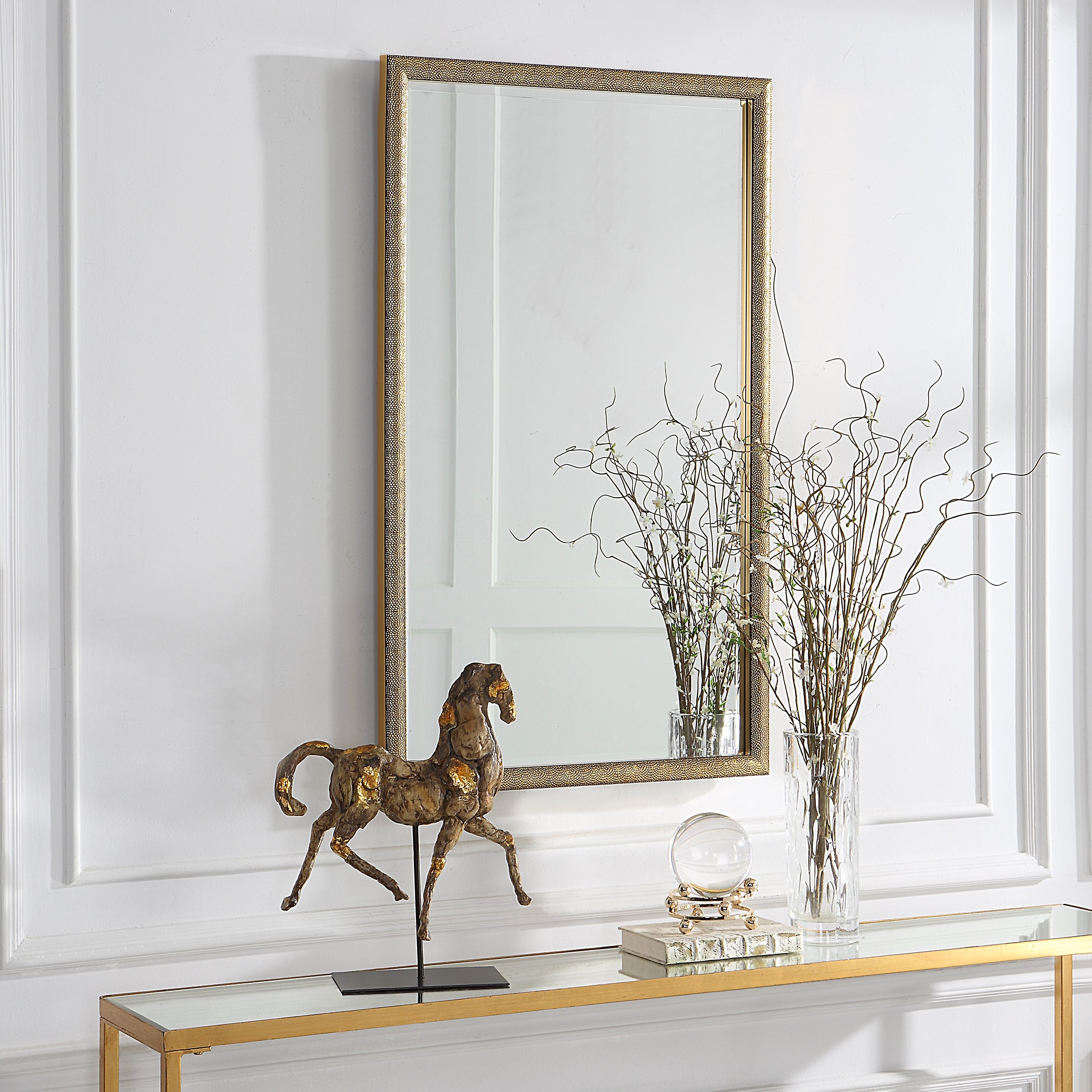 Modern Accents Textured Mirror