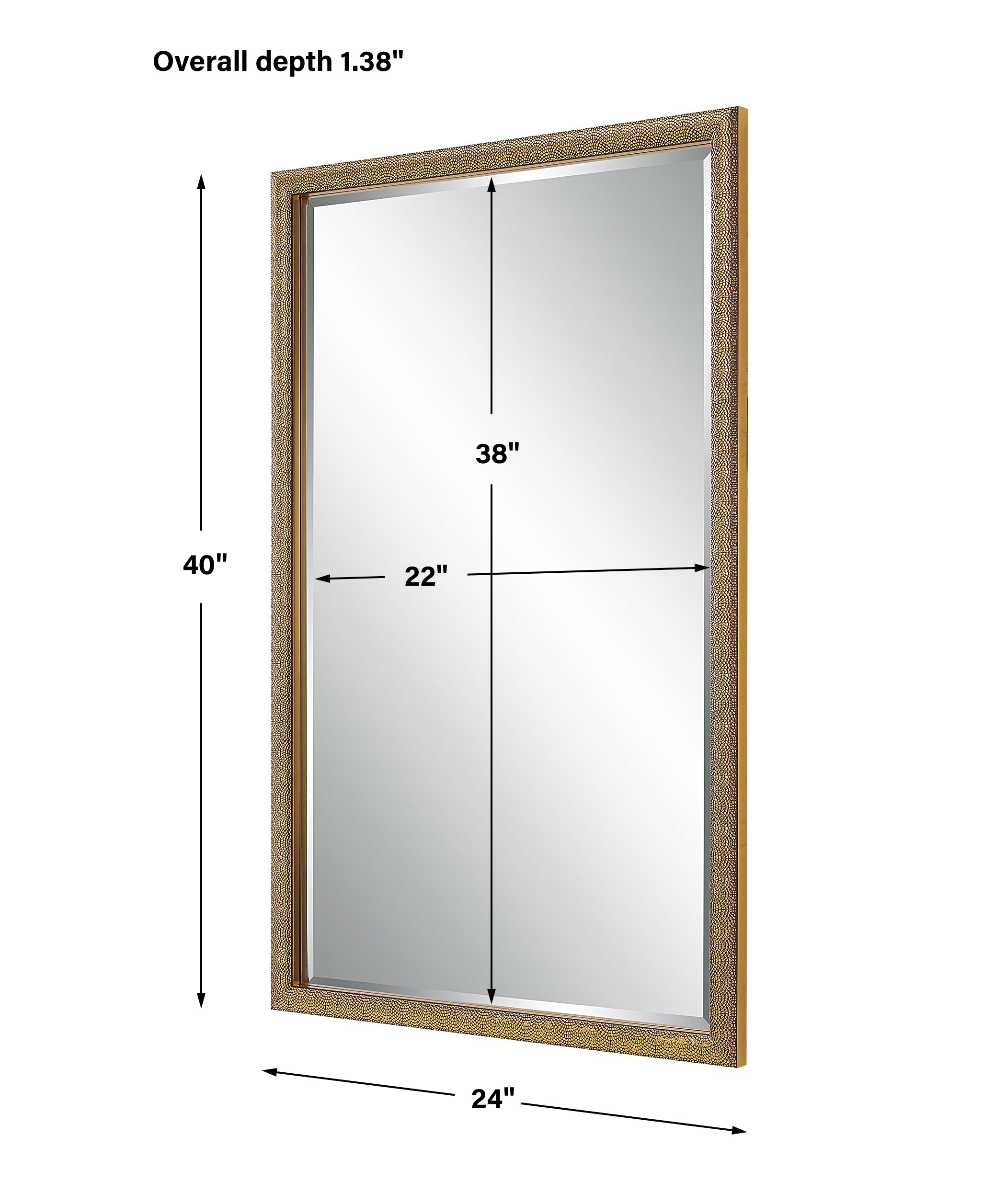 Modern Accents Textured Mirror