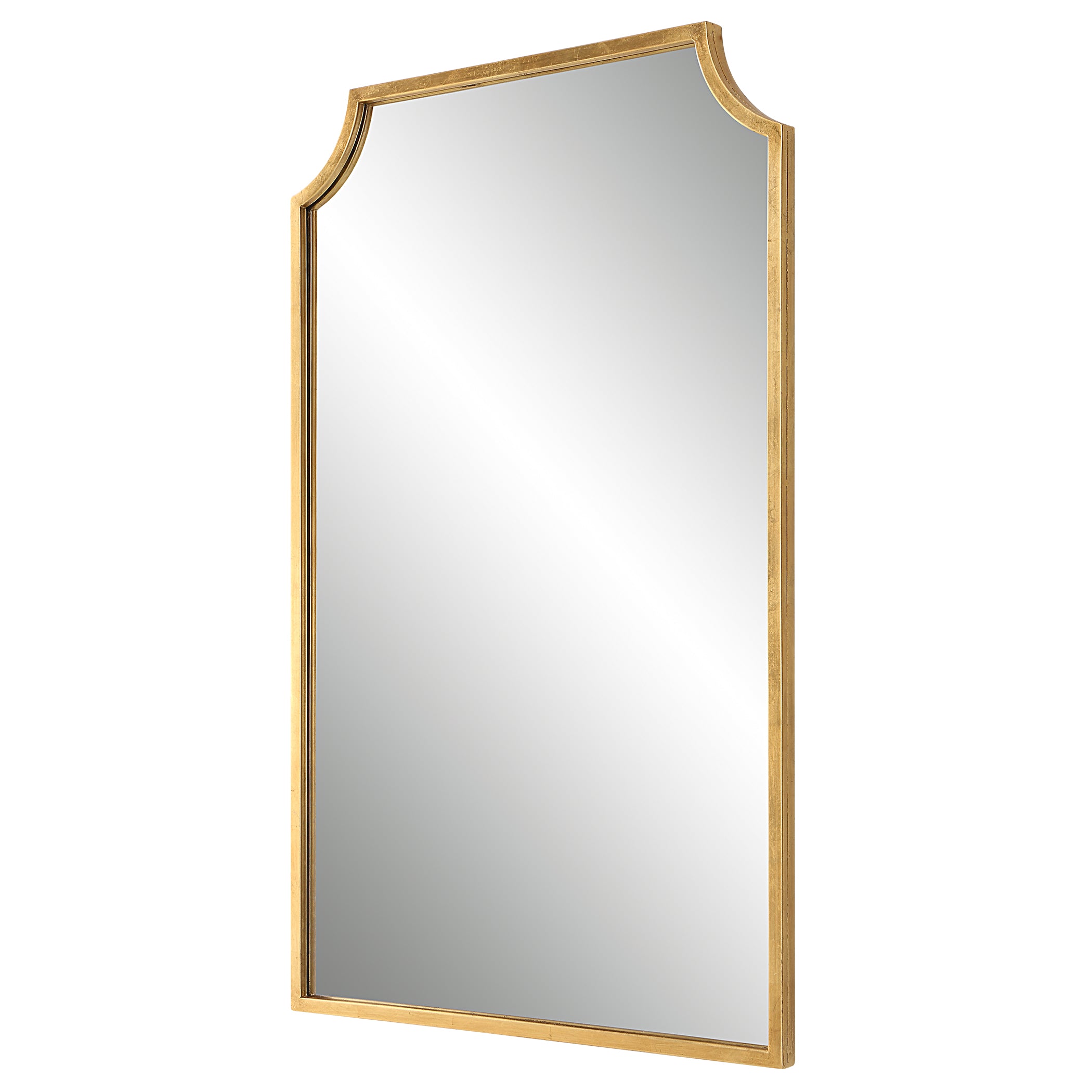 Modern Accents Curved Metal Frame Mirror