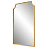 Modern Accents Curved Metal Frame Mirror