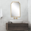 Modern Accents Curved Metal Frame Mirror