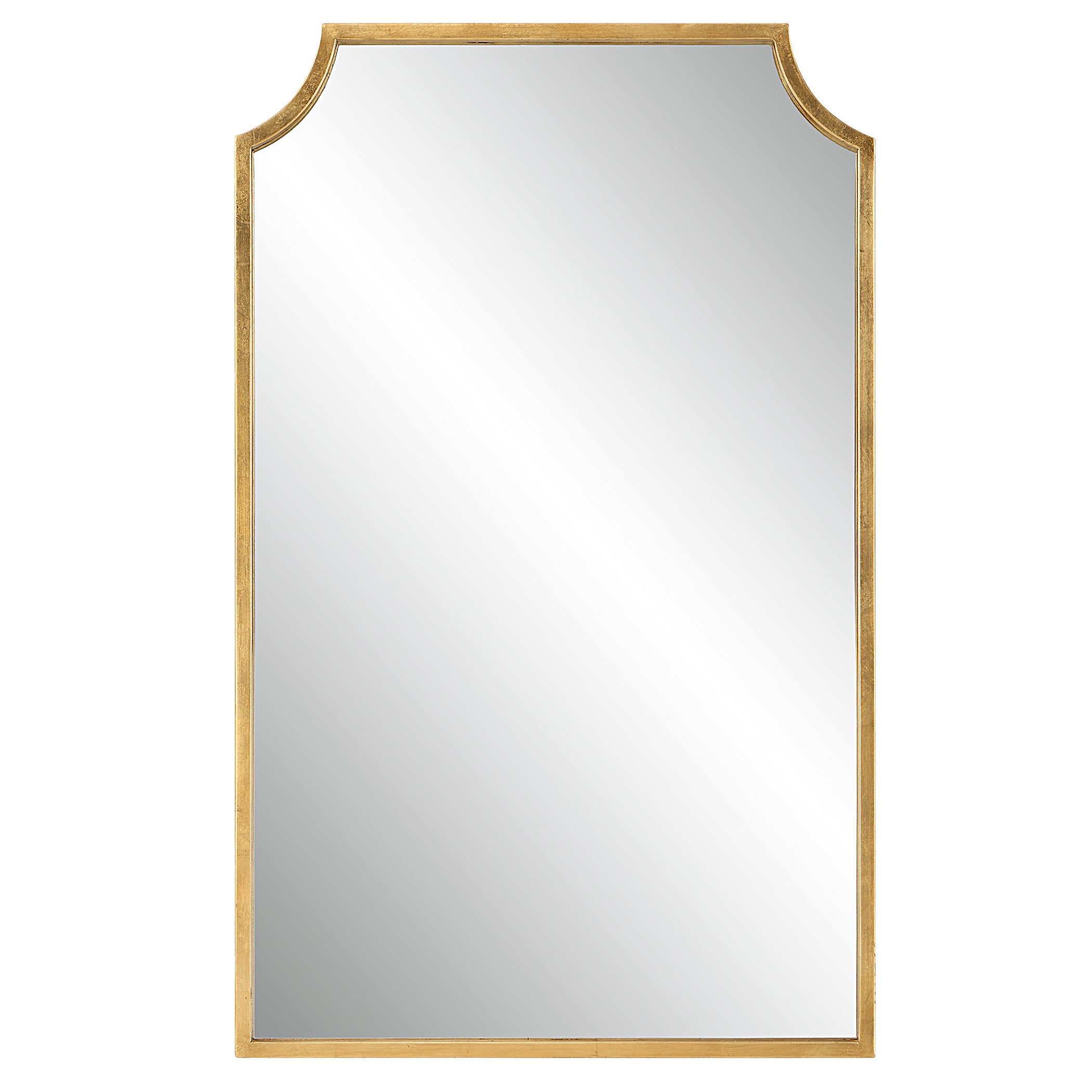 Modern Accents Curved Metal Frame Mirror