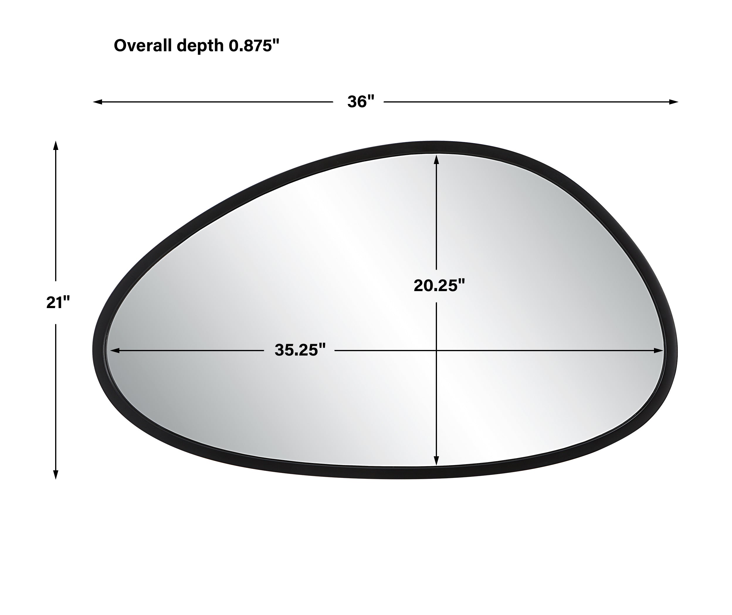 Modern Accents Asymmetrical Mirror
