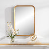 Modern Accents Rectangular Hammered Metal Mirror