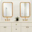 Modern Accents Rectangular Hammered Metal Mirror