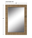 Modern Accents Rattan Frame Mirror