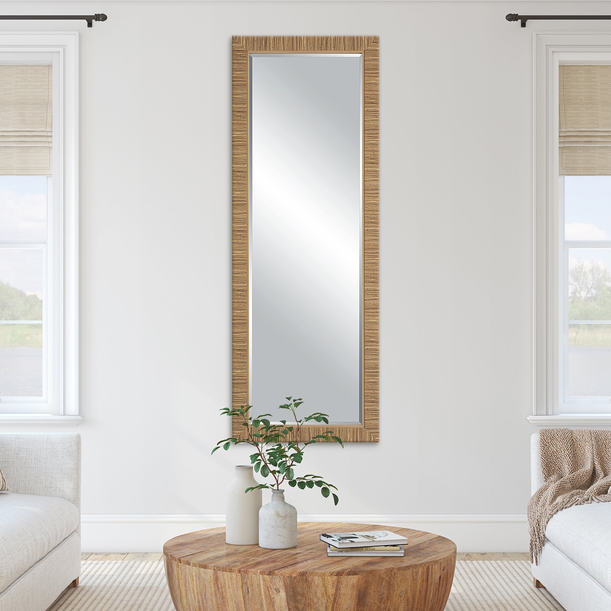 Modern Accents Rattan Frame Mirror