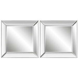 Modern Accents Elegant Frameless Mirror - Set of 2