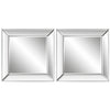 Modern Accents Elegant Frameless Mirror - Set of 2