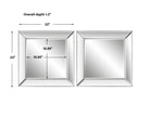 Modern Accents Elegant Frameless Mirror - Set of 2