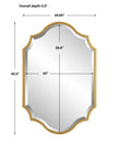 Modern Accents Curves And Arches Metal Frame Mirror