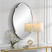 Modern Accents Shaped Beveled Rounded Edged Frame Mirror