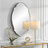 Modern Accents Shaped Beveled Rounded Edged Frame Mirror