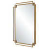 Modern Accents Overlapping Metal Frame Mirror