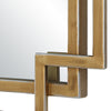 Modern Accents Overlapping Metal Frame Mirror