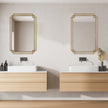 Modern Accents Overlapping Metal Frame Mirror
