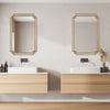 Modern Accents Overlapping Metal Frame Mirror