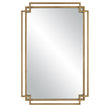 Modern Accents Overlapping Metal Frame Mirror