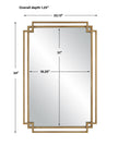 Modern Accents Overlapping Metal Frame Mirror