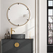 Modern Accents Round Floating Mirror