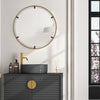 Modern Accents Round Floating Mirror