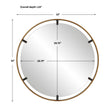 Modern Accents Round Floating Mirror