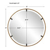 Modern Accents Round Floating Mirror