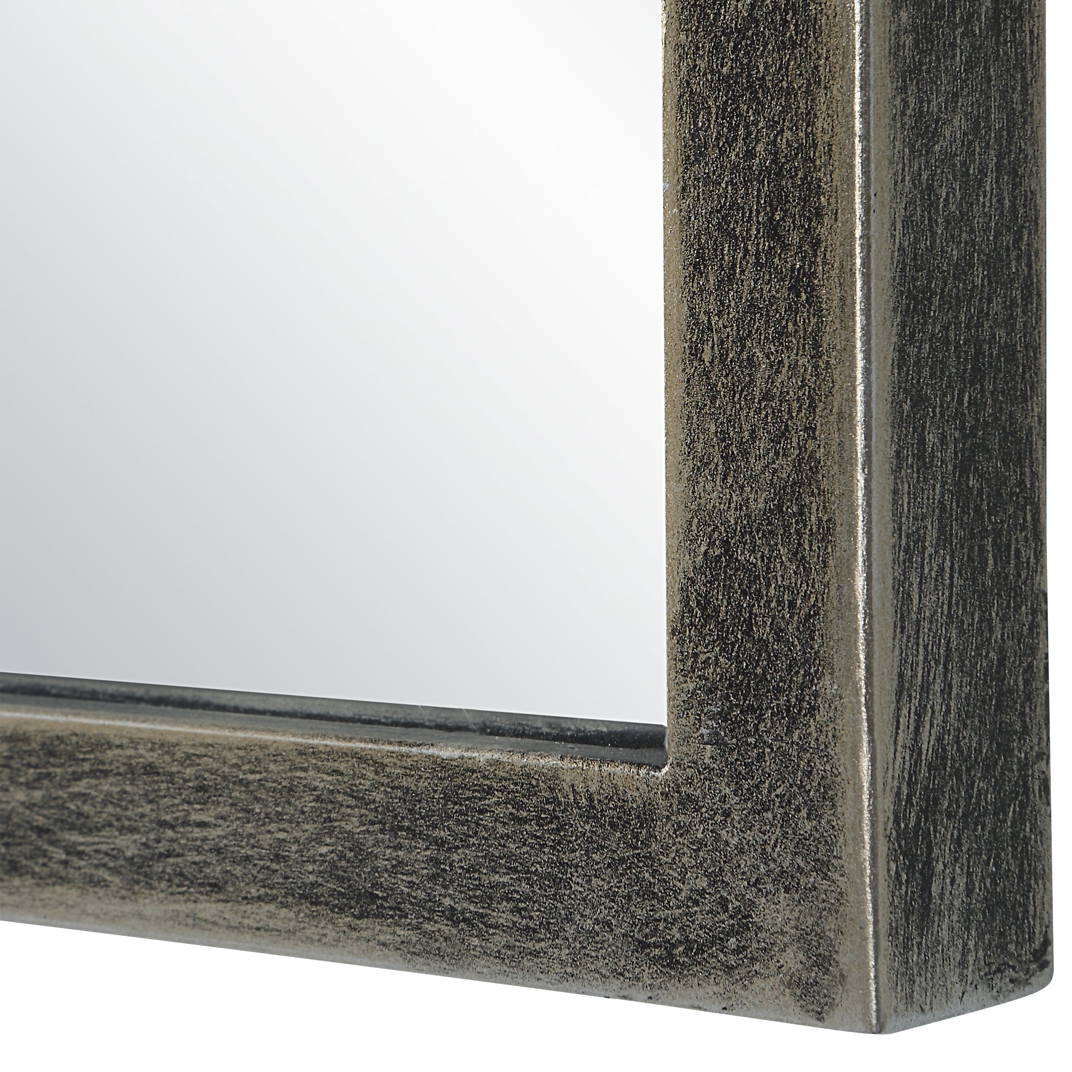 Modern Accents Scalloped Corners Metal Frame Mirror