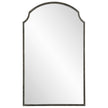 Modern Accents Scalloped Corners Metal Frame Mirror