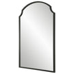 Modern Accents Scalloped Corners Metal Frame Mirror