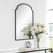 Modern Accents Scalloped Corners Metal Frame Mirror