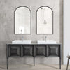 Modern Accents Scalloped Corners Metal Frame Mirror