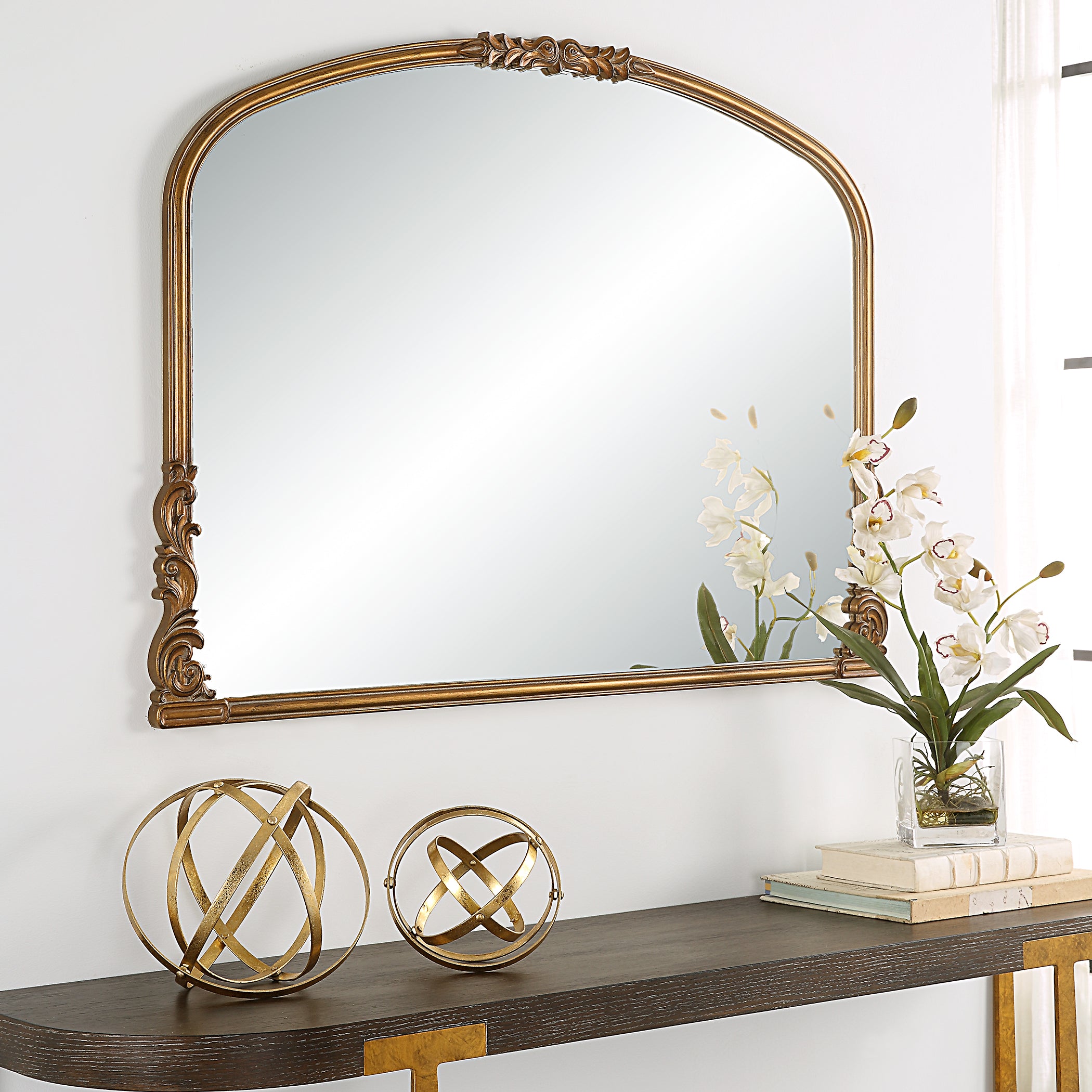 Modern Accents Baroque Style Mirror
