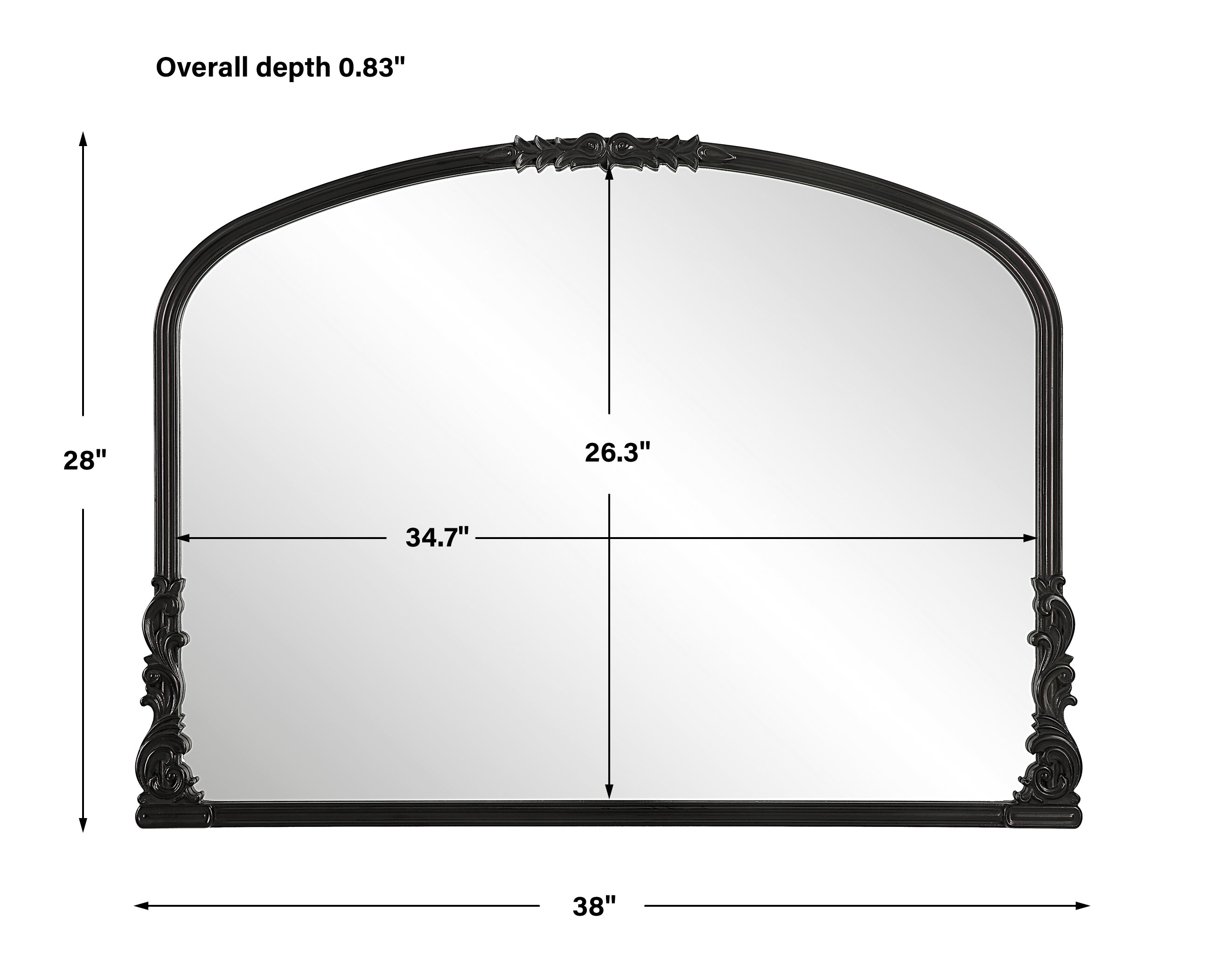 Modern Accents Baroque Style Mirror