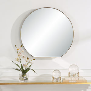 Uttermost Cabell Small Brass Mirror