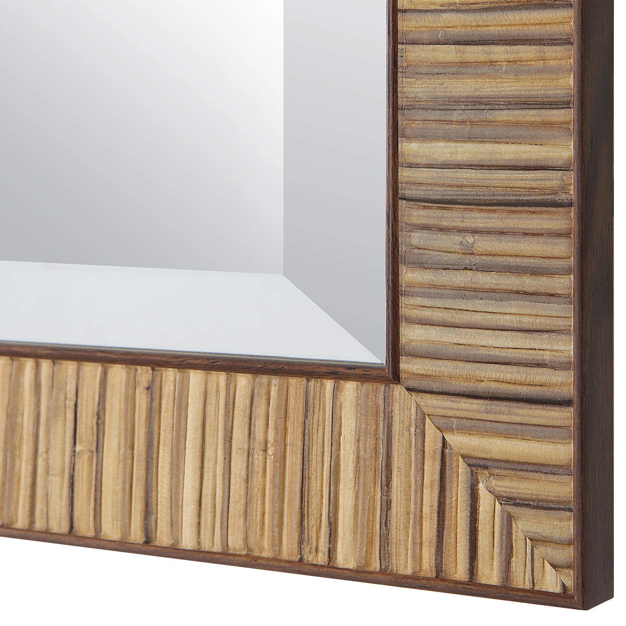 Modern Accents Coastal Decor Rattan Frame Mirror
