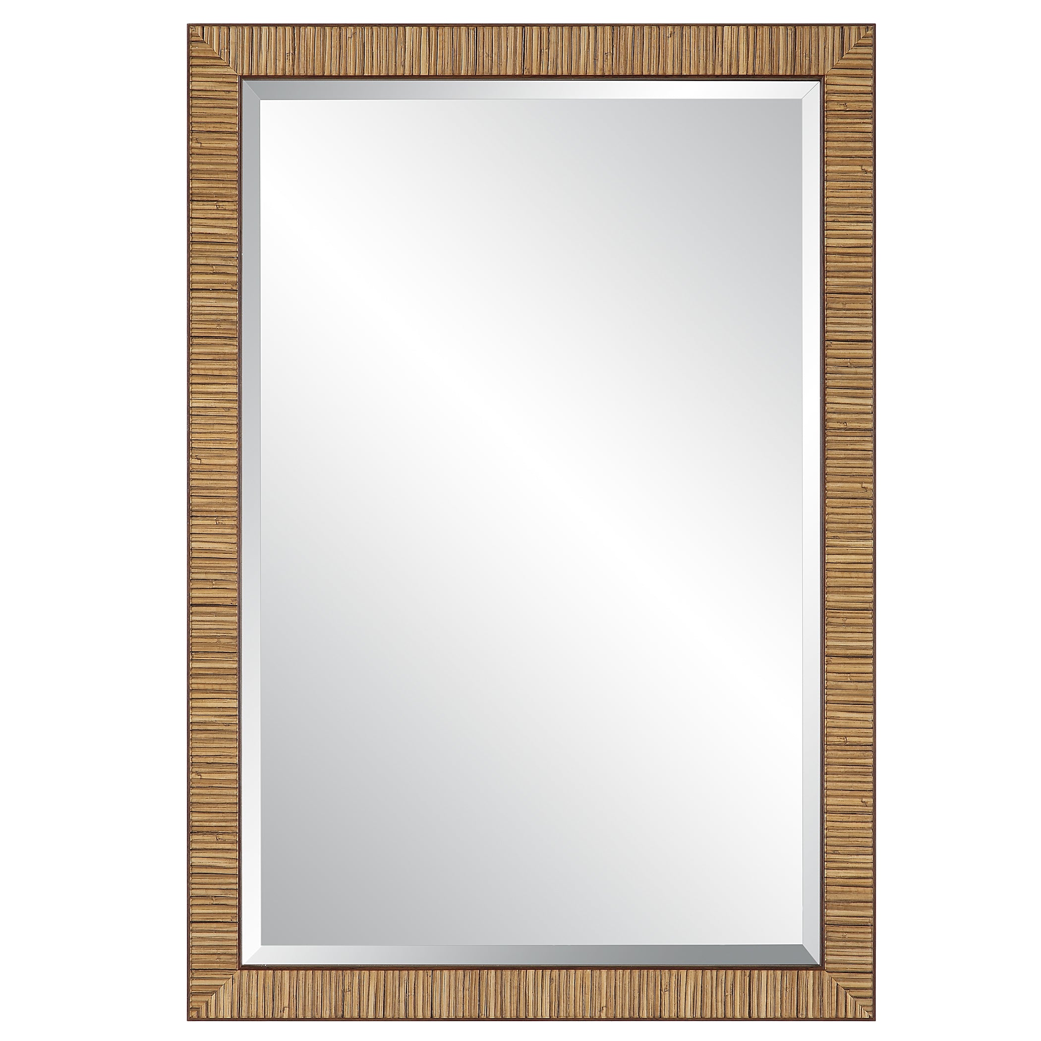 Modern Accents Coastal Decor Rattan Frame Mirror