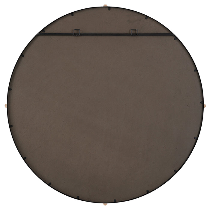 Uttermost® Droplet Black Circle Mirror, Fischer Furniture