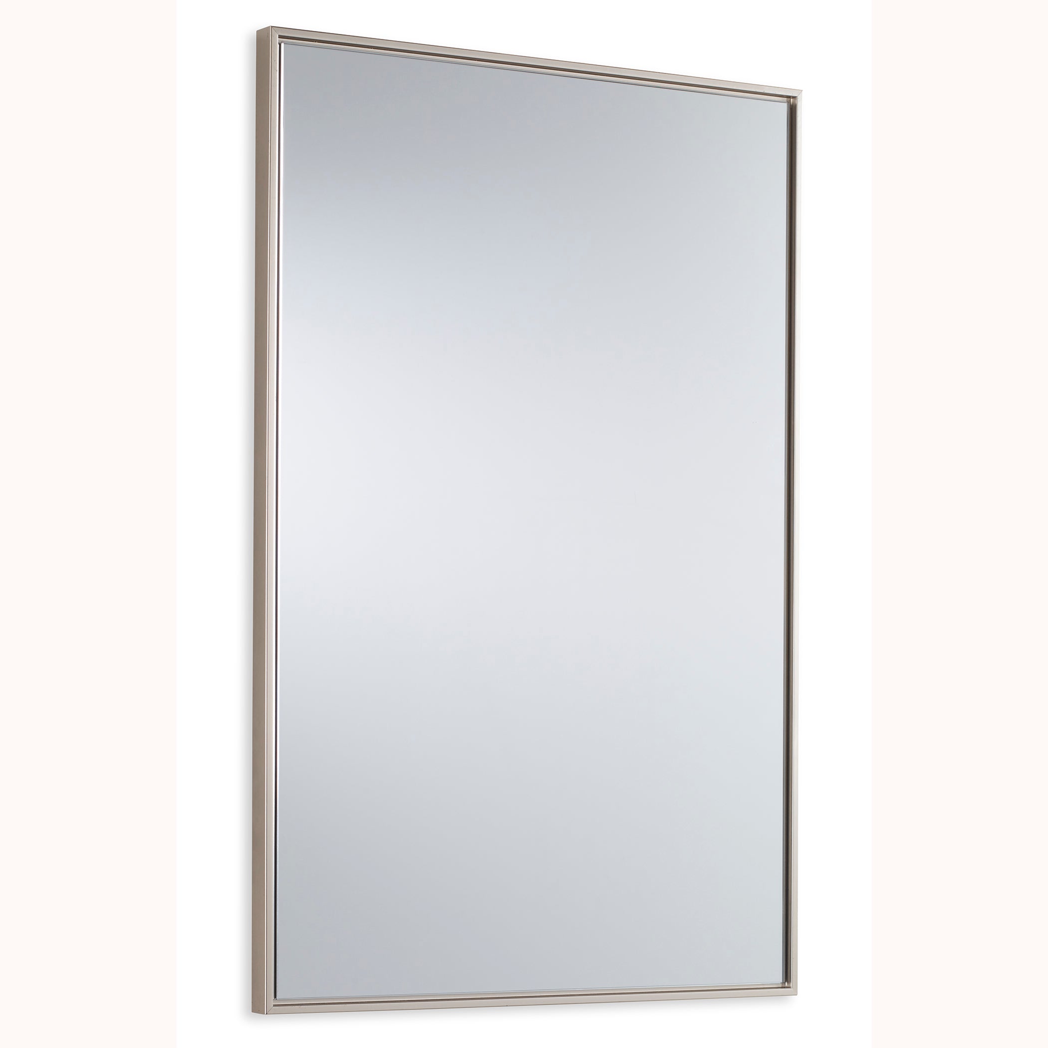 Modern Accents Simple Warm Silver Mirror