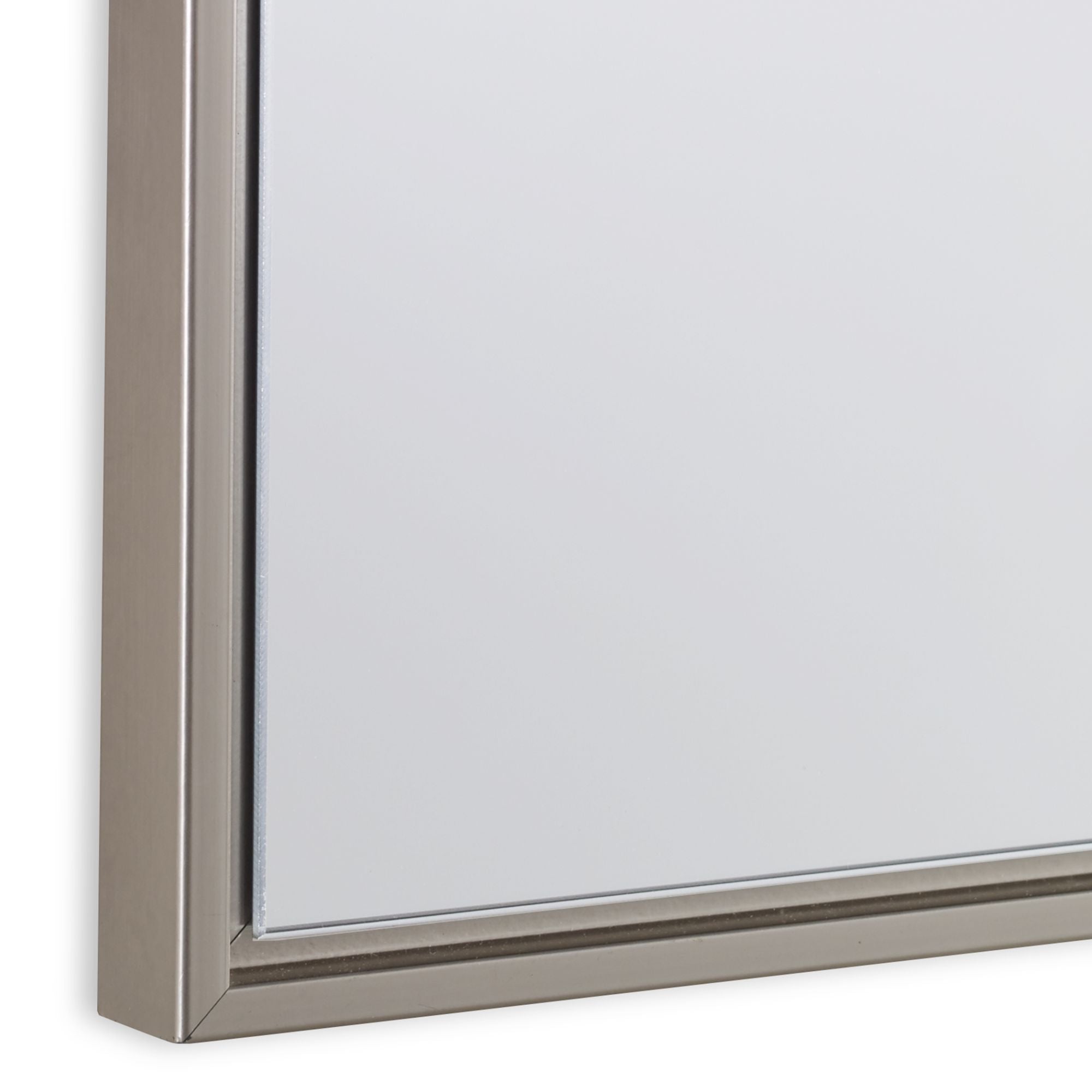 Modern Accents Simple Warm Silver Mirror