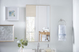 Modern Accents Simple Warm Silver Mirror