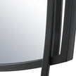 Modern Accents Curved Metal Frame Arched Mirror