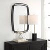 Modern Accents Curved Metal Frame Arched Mirror