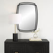 Modern Accents Curved Metal Frame Arched Mirror