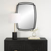 Modern Accents Curved Metal Frame Arched Mirror