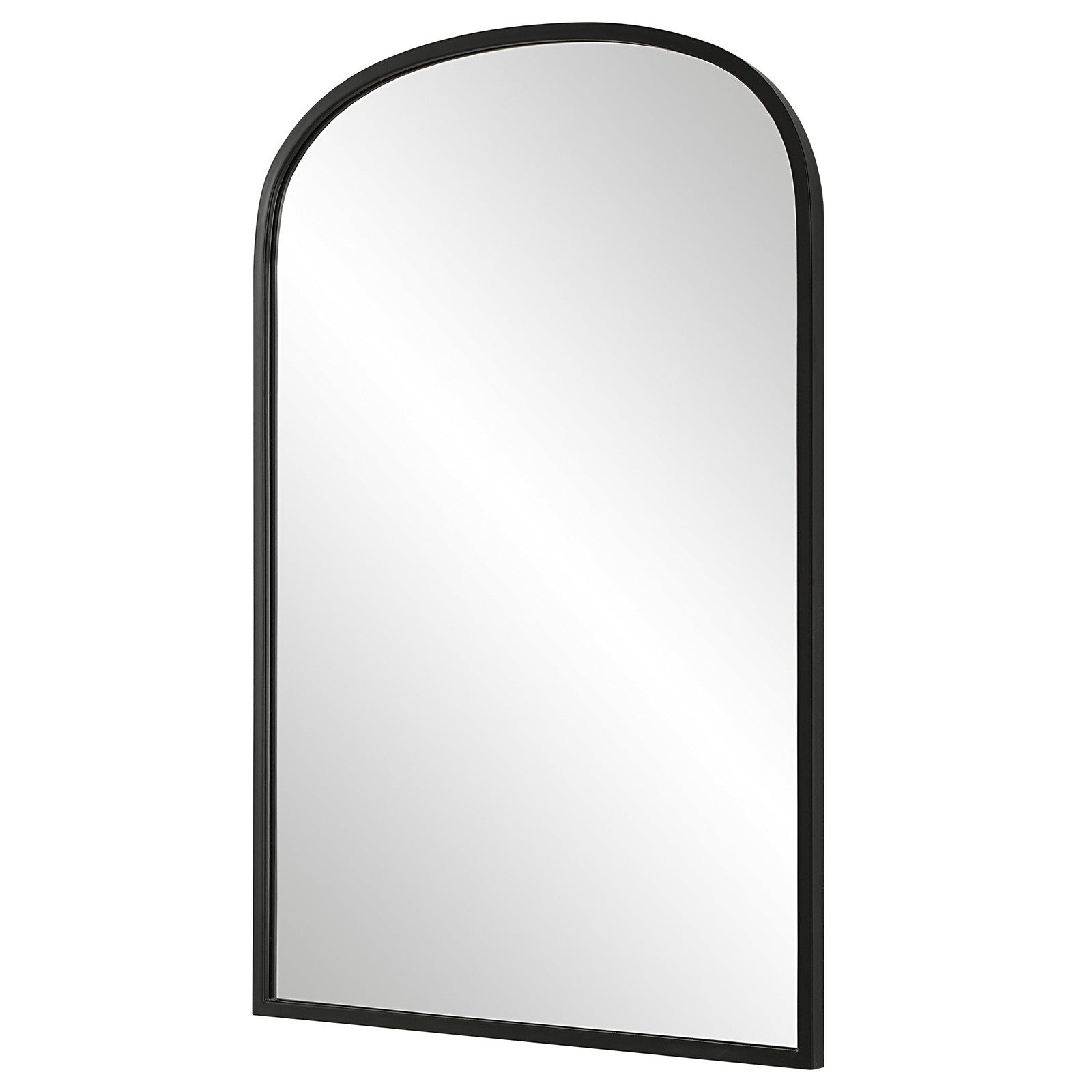 Modern Accents Slight Arch Top Metal Frame Mirror