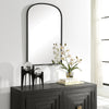Modern Accents Slight Arch Top Metal Frame Mirror